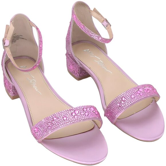 Betsey Johnson Girls Mari Heeled Sandal, Pink, Size 5 Big Kid - Picture 1 of 5